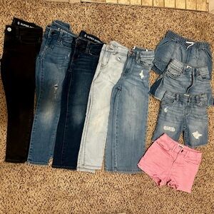 Assorted Denim and Pink Shorts Collection